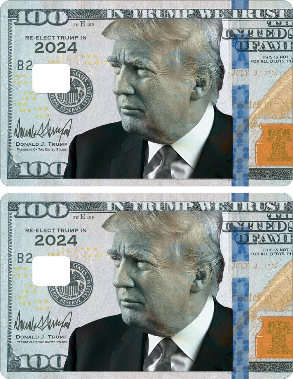 Trump Credit Card Skin, Debit Card Covering