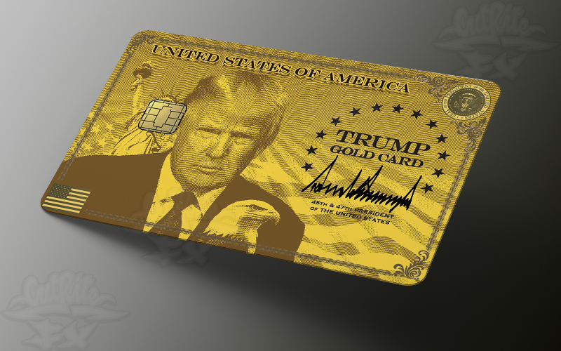 Trump Gold Card Credit Card Skin – Personalize and Protect Your Cards