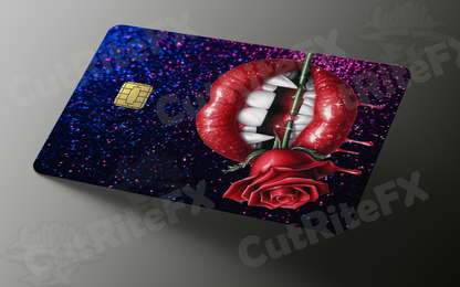 Blood Rose Vampire Credit Card Skin