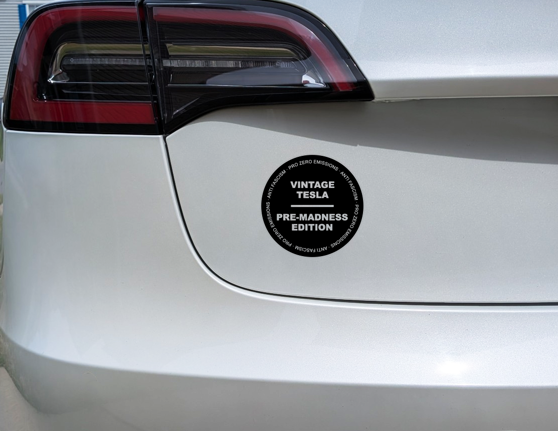 Tesla Mod Sticker Vintage Tesla Car Decal Sticker – CutRiteFX - Custom Vinyl Graphics