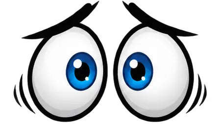 Funny Cartoon Eyes Decals – 6.5 Inch