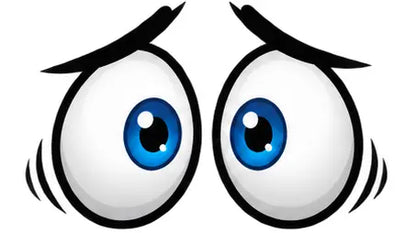 Funny Cartoon Eyes Decals – 6.5 Inch