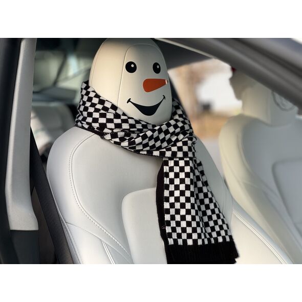 Tesla SnowMan Decals for Seats- Set of 2