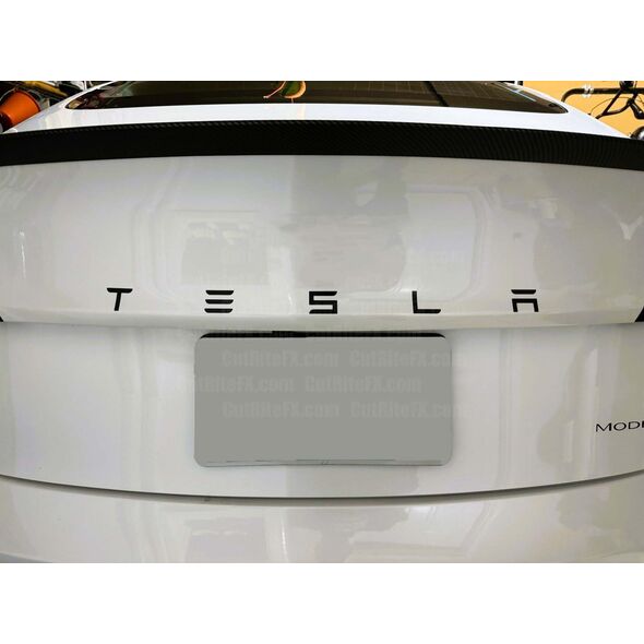 Tesla Rear Logo Letters Sticker Model S 3 X Y