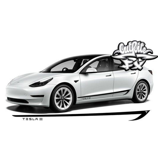 Tesla Model 3 Side Stripes Elevate Your EV's Style and Elegance